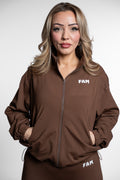 FAM Women's Sports Jacket Brown