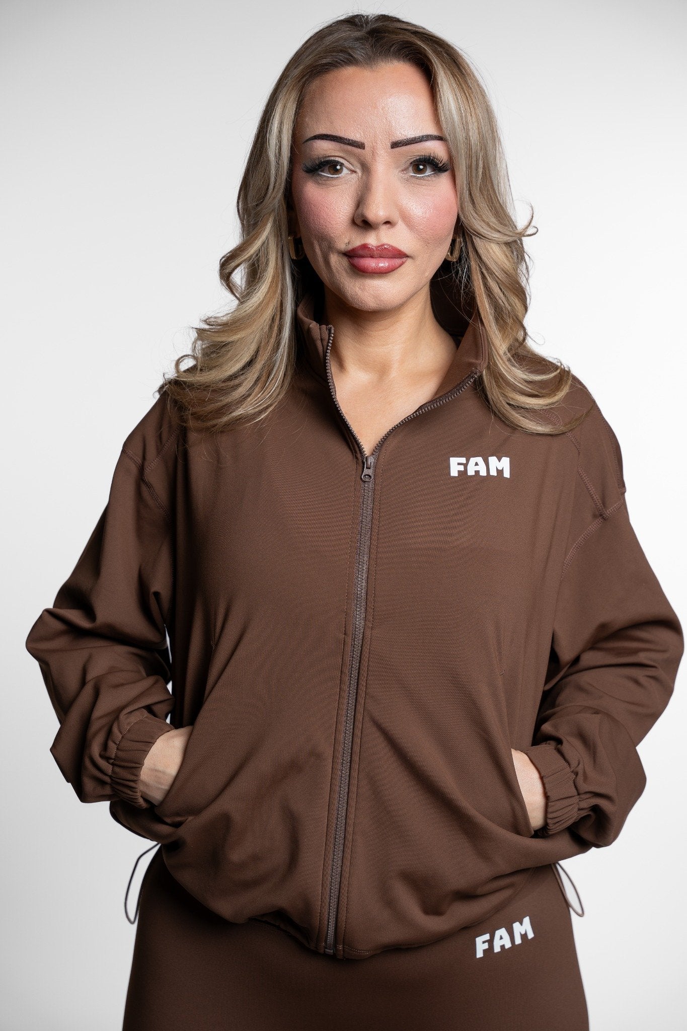 FAM Women's Sports Jacket Brown