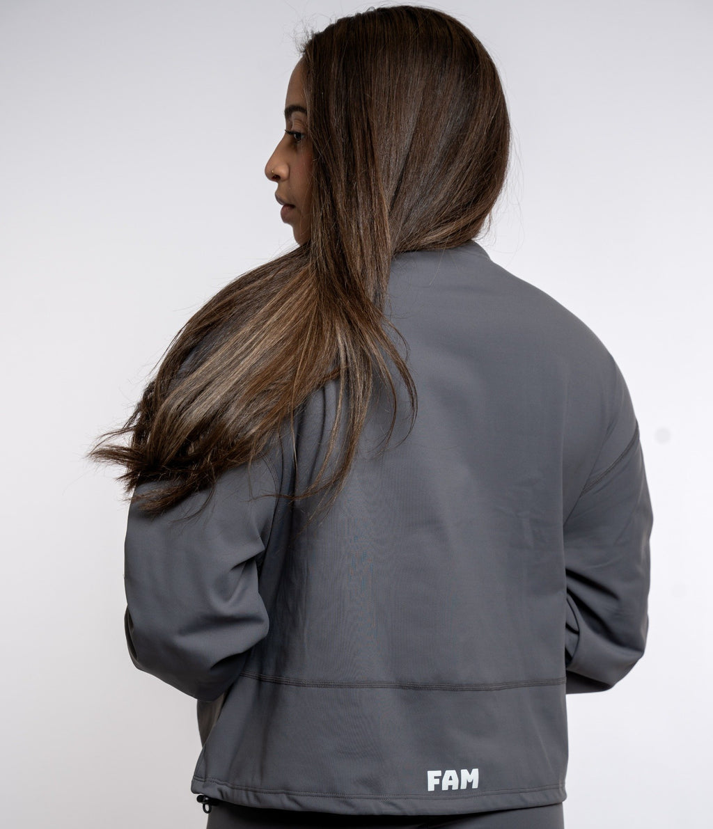 FAM Women's Sports Jacket Grey