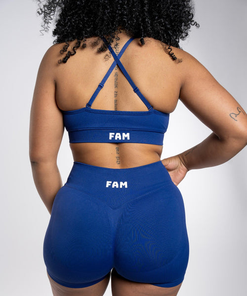 FAM blue sport bra