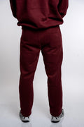 FAM Red Fleece Straight Pants